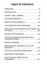 YHWH’s Unique Time-piece: Explained Ebook
