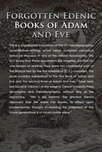 The Forgotten Edenic Books of Adam and Eve Ebook