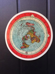 Gleason Map 4'' x 4'' Circle Sticker - Vinyl - High Gloss