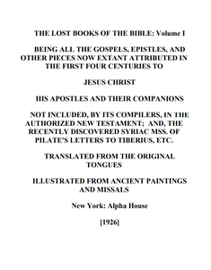 The Lost Books of the Bible Volume I Ebook