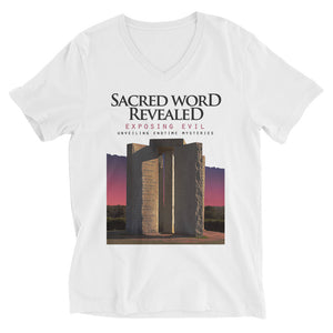 SWR 2020 Exposing Evil - Unisex Short Sleeve V-Neck T-Shirt