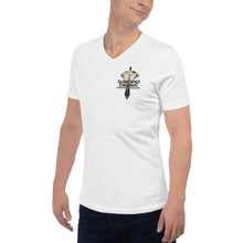 New Sacred Word Publishing Mini Logo - Unisex Short Sleeve V-Neck T-Shirt